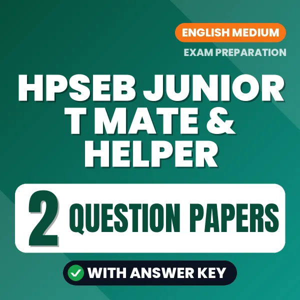 HPSEB Junior T MATE & Helper Question Paper PDF in English – 2 Full-Length Question Papers with Answer Key