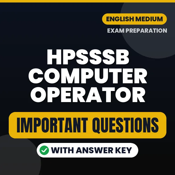 Download HPSSSB Computer Operator Preparation Book PDF (English) with Important Questions & Answers