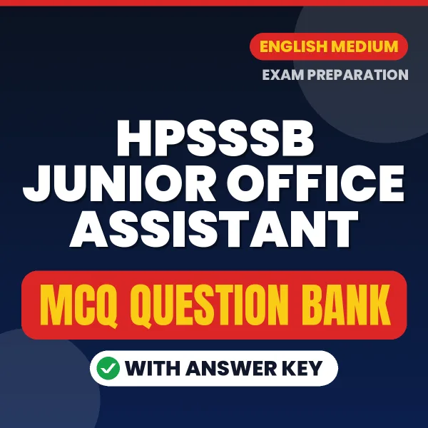 Crack HPSSSB Junior Office Assistant Exam with This MCQ Practice Book PDF in English – Instant Download