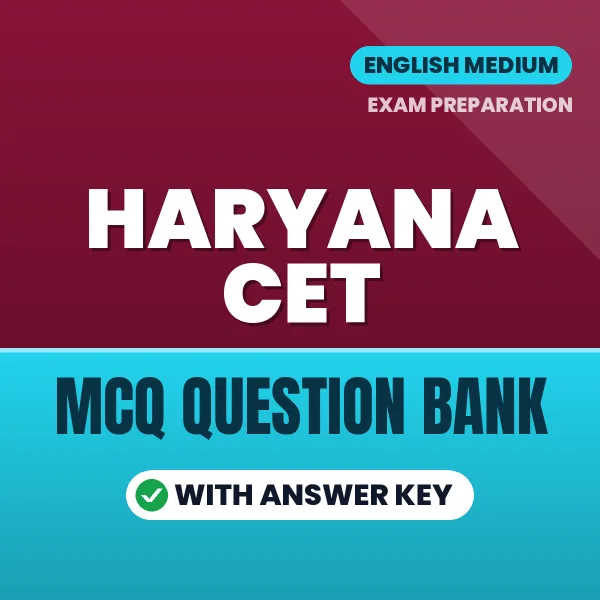 Best MCQ eBook for Haryana CET Exam in English | Selected Questions with Answer Key