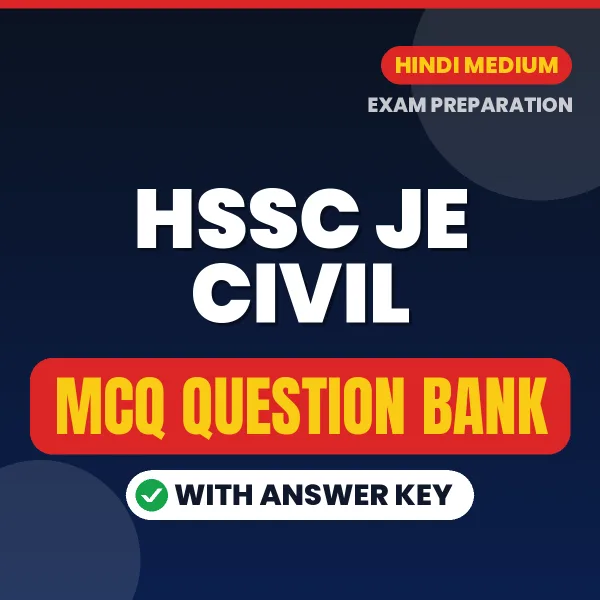 HSSC JE Civil MCQ with Answer Key Book PDF in Hindi – Exam-Oriented Objective Questions for Quick Revision