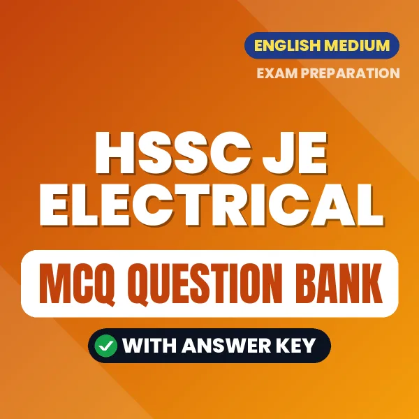 HSSC JE Electrical MCQ with Answer Key Book PDF in English – Exam-Oriented Objective Questions for Quick Revision