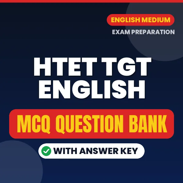 Best MCQ eBook for HTET TGT ENGLISH Exam in English | Selected Questions with Answer Key