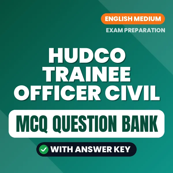 HUDCO Trainee Officer Civil MCQ with Answer Key Book PDF in English – Exam-Oriented Objective Questions for Quick Revision