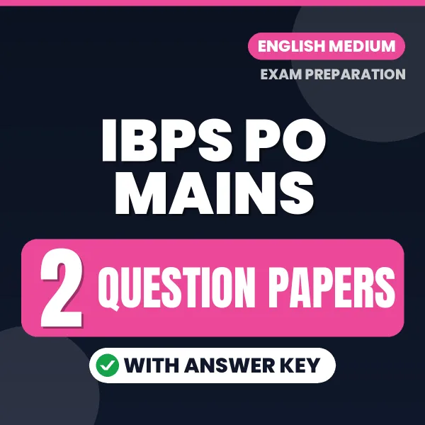 Boost Your IBPS PO Mains Exam Score with 2 Question Papers with Answer Key in English – PDF eBook