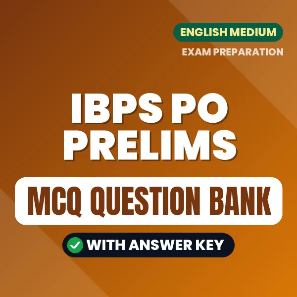 Best MCQ eBook for IBPS PO Prelims Exam in English | Selected Questions with Answer Key