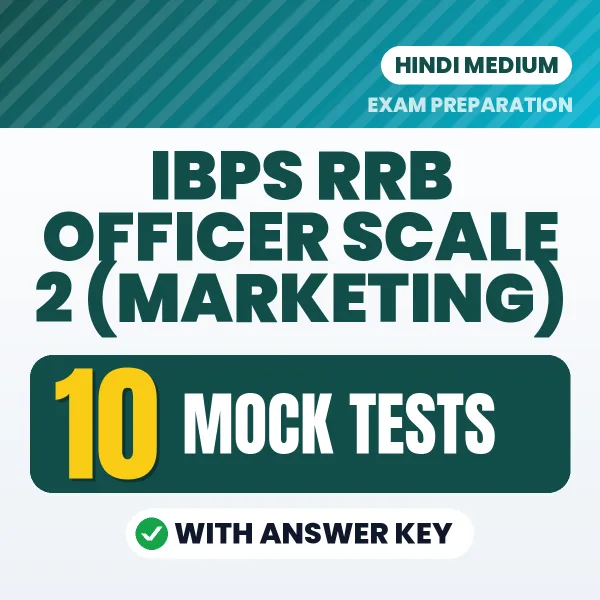 Boost Your IBPS RRB Officer Scale 2 (Marketing) Exam Score with 10 Mock Tests with Answer Key in Hindi – PDF eBook