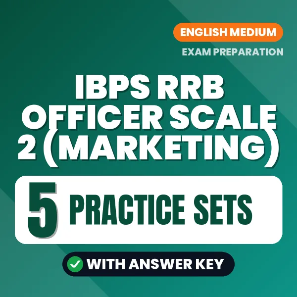 IBPS RRB Officer Scale 2 (Marketing) Practice Set PDF in English – 5 Full-Length Practice Sets with Answer Key