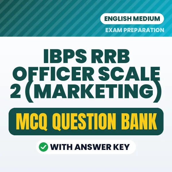 Download IBPS RRB Officer Scale 2 (Marketing) Exam MCQ PDF in English – Important Objective Questions with Answers