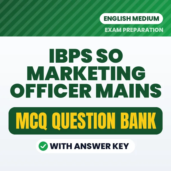 Crack IBPS SO Marketing Officer Mains Exam with This MCQ Practice Book PDF in English – Instant Download