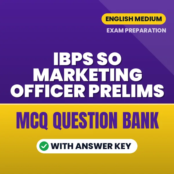 IBPS SO Marketing Officer Prelims MCQ with Answer Key Book PDF in English – Exam-Oriented Objective Questions for Quick Revision