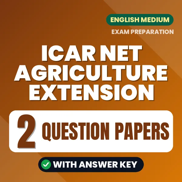 Download 2 ICAR NET Agriculture Extension Question Papers PDF (English) Based on the Latest Exam Pattern