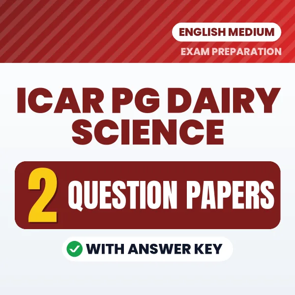 Boost Your ICAR PG Dairy Science Exam Score with 2 Question Papers with Answer Key in English – PDF eBook