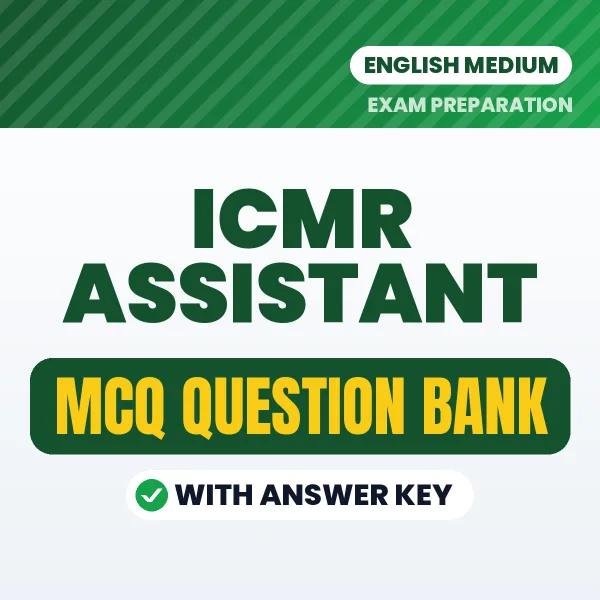 Best MCQ eBook for ICMR Assistant Exam in English | Selected Questions with Answer Key