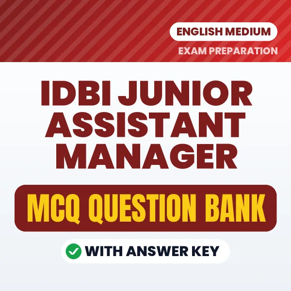 Download IDBI Junior Assistant Manager Exam MCQ PDF in English – Important Objective Questions with Answers