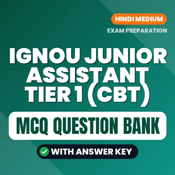 Crack IGNOU Junior Assistant Tier 1 (CBT) Exam with This MCQ Practice Book PDF in Hindi – Instant Download