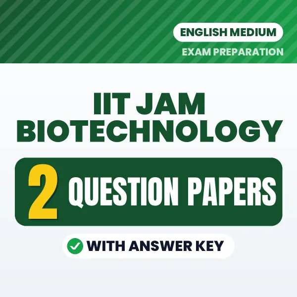 2 Question Papers for IIT JAM Biotechnology Exam in English | Practice eBook with Answer Key – Instant PDF Download
