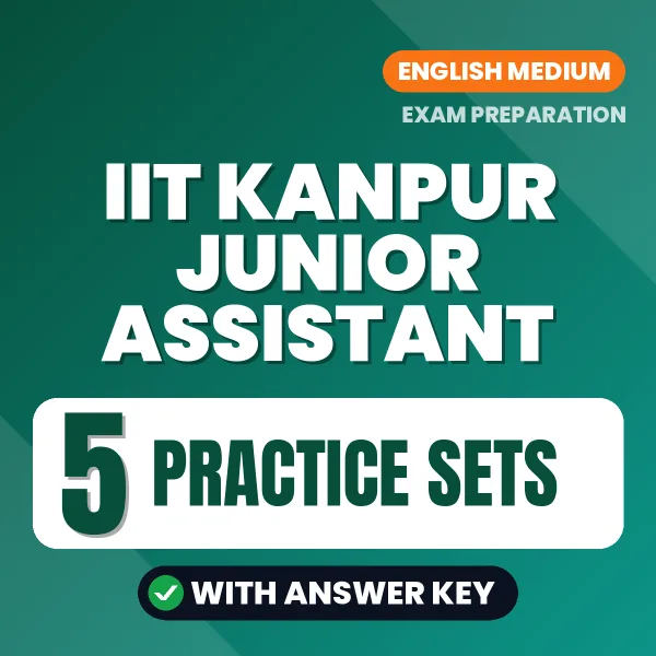 Boost Your IIT Kanpur Junior Assistant Exam Score with 5 Practice Sets with Answer Key in English – PDF eBook