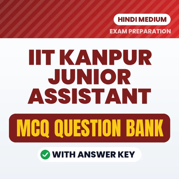 IIT Kanpur Junior Assistant MCQ with Answer Key Book PDF in Hindi – Exam-Oriented Objective Questions for Quick Revision