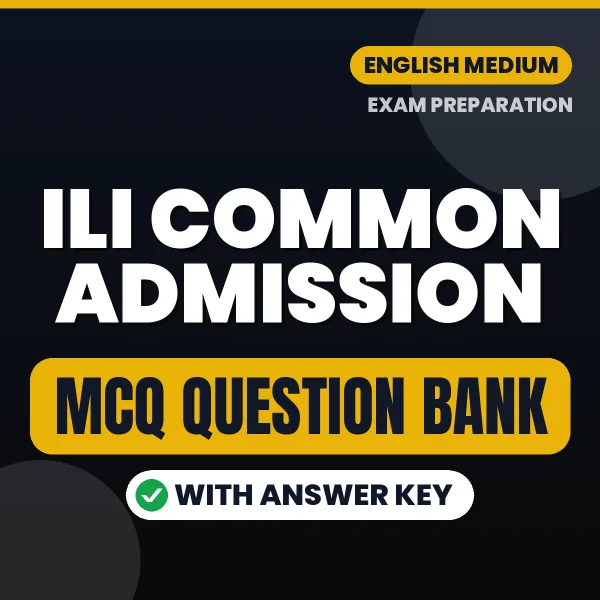 Best MCQ eBook for ILI Common Admission Exam in English | Selected Questions with Answer Key