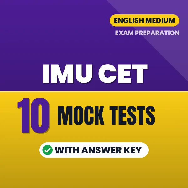 Download 10 IMU CET Mock Tests PDF (English) Based on the Latest Exam Pattern