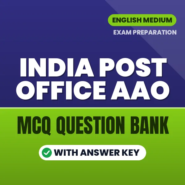 Best MCQ eBook for India Post Office AAO Exam in English | Selected Questions with Answer Key