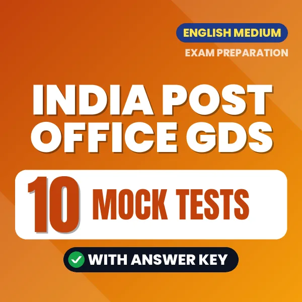 Practice for India Post Office GDS Exam at Home – 10 Mock Tests PDF in English with Answers
