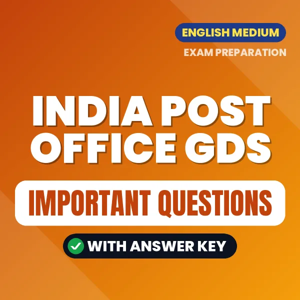 India Post Office GDS Exam Guide PDF in English – Important Questions for Quick Revision