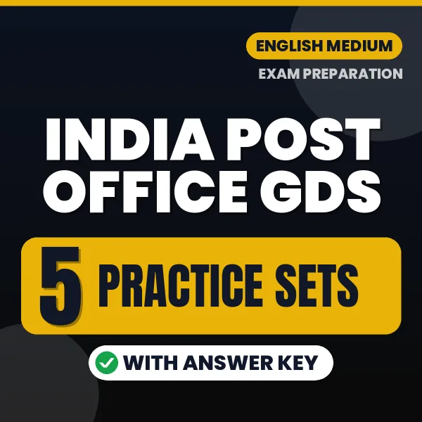 Practice for India Post Office GDS Exam at Home – 5 Practice Sets PDF in English with Answers
