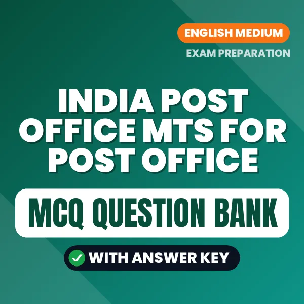 Best MCQ eBook for India Post Office MTS For Post Office Guide Part V Exam in English | Selected Questions with Answer Key