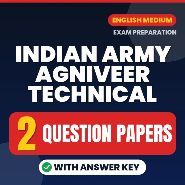 Download 2 Indian Army Agniveer Technical Question Papers PDF (English) Based on the Latest Exam Pattern