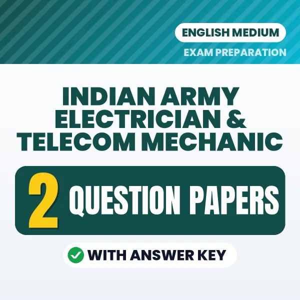 Boost Your Indian Army Electrician & Telecom Mechanic Exam Score with 2 Question Papers with Answer Key in English – PDF eBook