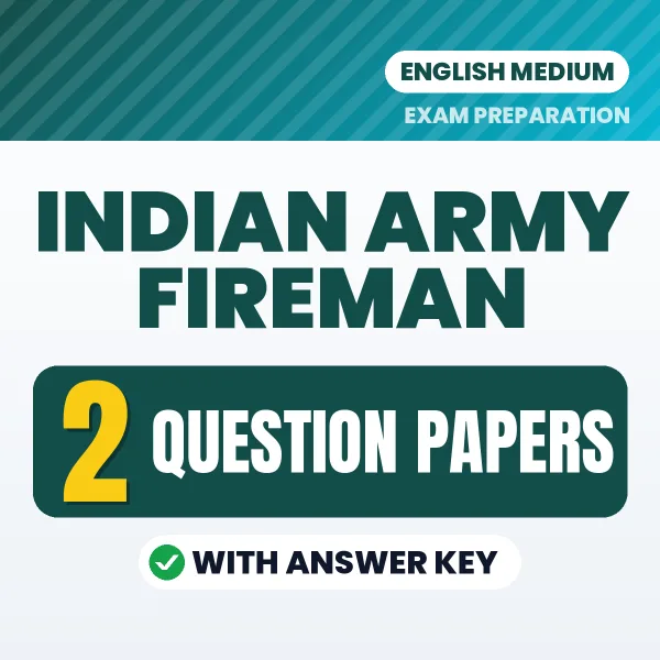 2 Question Papers for Indian Army Fireman Exam in English | Practice eBook with Answer Key – Instant PDF Download