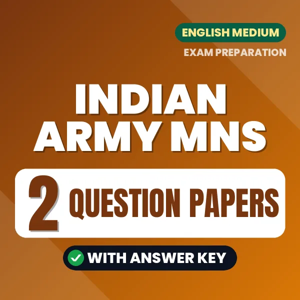 2 Question Papers for Indian Army MNS Exam in English | Practice eBook with Answer Key – Instant PDF Download