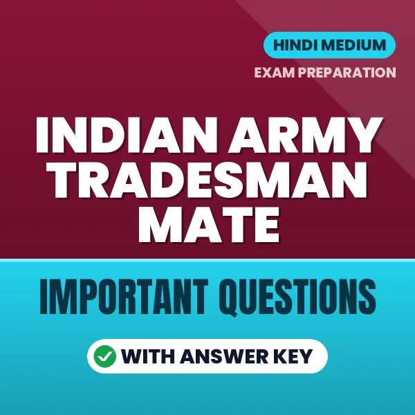 Indian Army Tradesman Mate Exam Guide PDF in Hindi – Important Questions for Quick Revision
