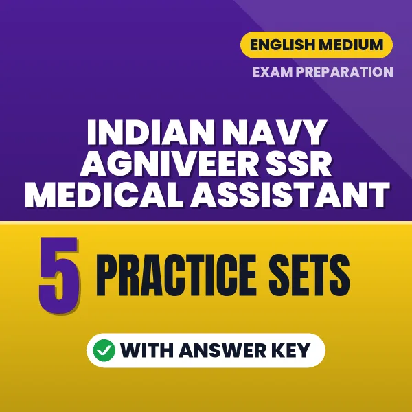 Indian Navy Agniveer SSR Medical Assistant Exam Practice Set Series (English): 5 Exam-Like Practice Sets with Answers