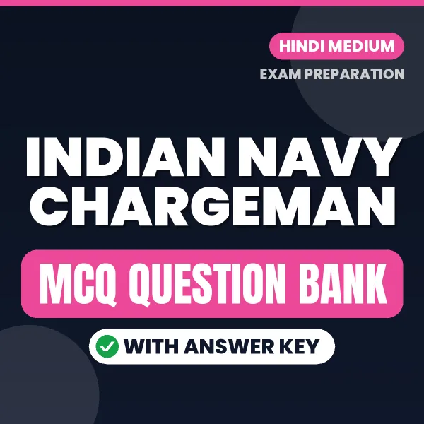 Indian Navy Chargeman MCQ with Answer Key Book PDF in Hindi – Exam-Oriented Objective Questions for Quick Revision