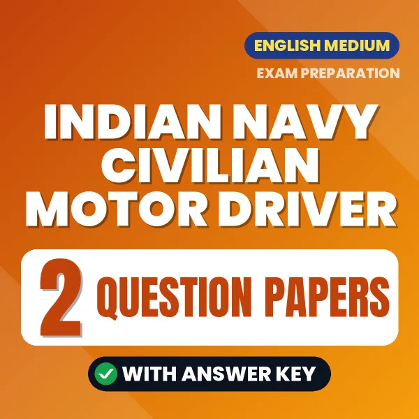 Indian Navy Civilian Motor Driver Exam Question Paper Series (English): 2 Exam-Like Question Papers with Answers