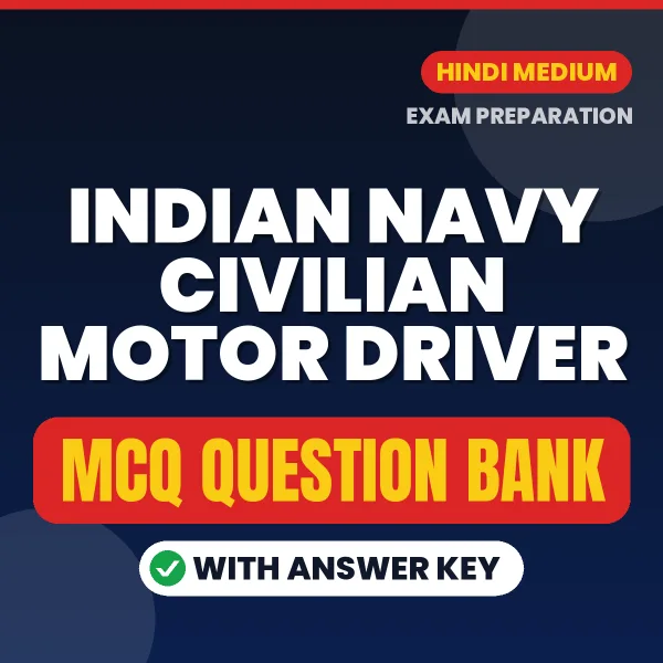 Prepare for Indian Navy Civilian Motor Driver Exam with Multiple Choice Questions & Answers PDF in Hindi