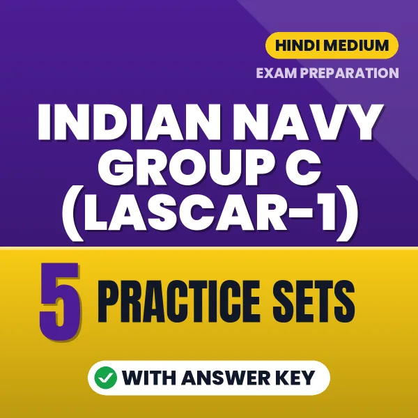 5 Practice Sets for Indian Navy Group C (Lascar-1) Exam in Hindi | Practice eBook with Answer Key – Instant PDF Download