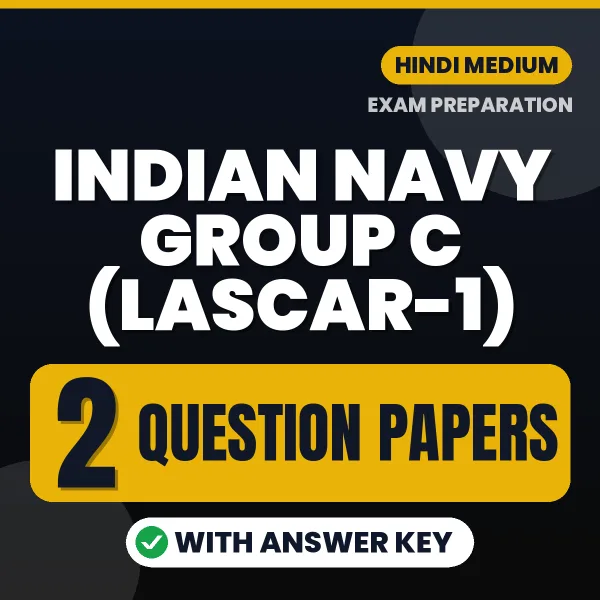 2 Question Papers for Indian Navy Group C (Lascar-1) Exam in Hindi | Practice eBook with Answer Key – Instant PDF Download