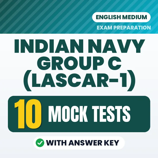 Boost Your Indian Navy Group C (Lascar-1) Exam Score with 10 Mock Tests with Answer Key in English – PDF eBook