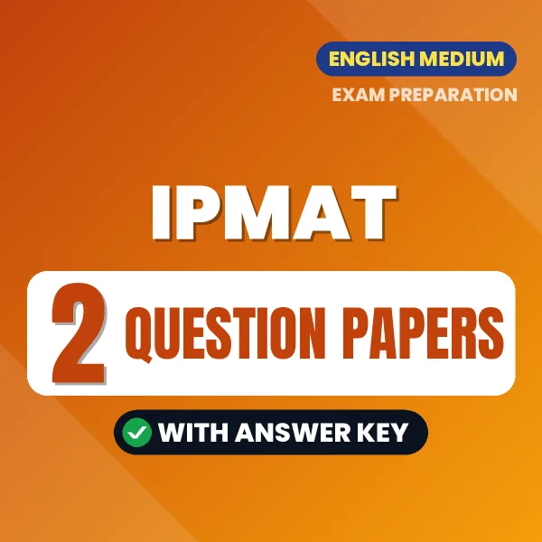 2 Question Papers for IPMAT Exam in English | Practice eBook with Answer Key – Instant PDF Download