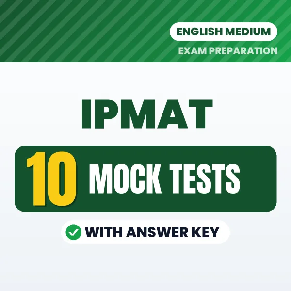 10 Mock Tests for IPMAT Exam in English | Practice eBook with Answer Key – Instant PDF Download