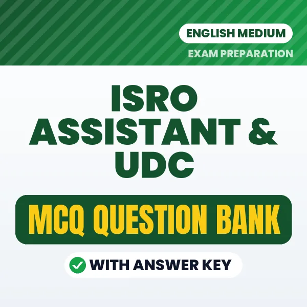 ISRO Assistant & UDC MCQ with Answer Key Book PDF in English – Exam-Oriented Objective Questions for Quick Revision