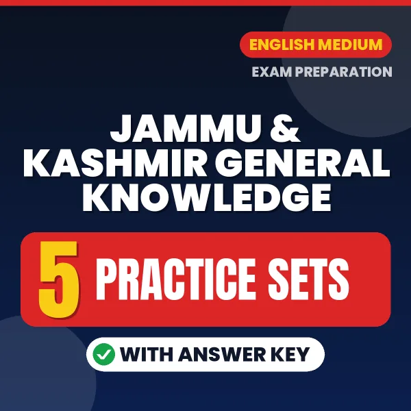 Jammu & Kashmir General Knowledge Exam Practice Set Series (English): 5 Exam-Like Practice Sets with Answers