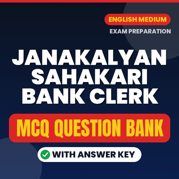 Prepare for Janakalyan Sahakari Bank Clerk Exam with Multiple Choice Questions & Answers PDF in English