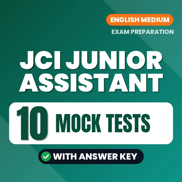 10 Mock Tests for JCI Junior Assistant Exam in English | Practice eBook with Answer Key – Instant PDF Download