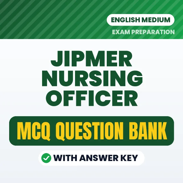 Crack JIPMER NURSING OFFICER Exam with This MCQ Practice Book PDF in English – Instant Download