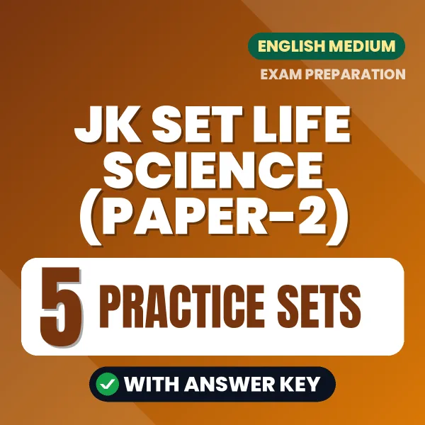 JK SET Life Science (Paper-2) Practice Set PDF in English – 5 Full-Length Practice Sets with Answer Key